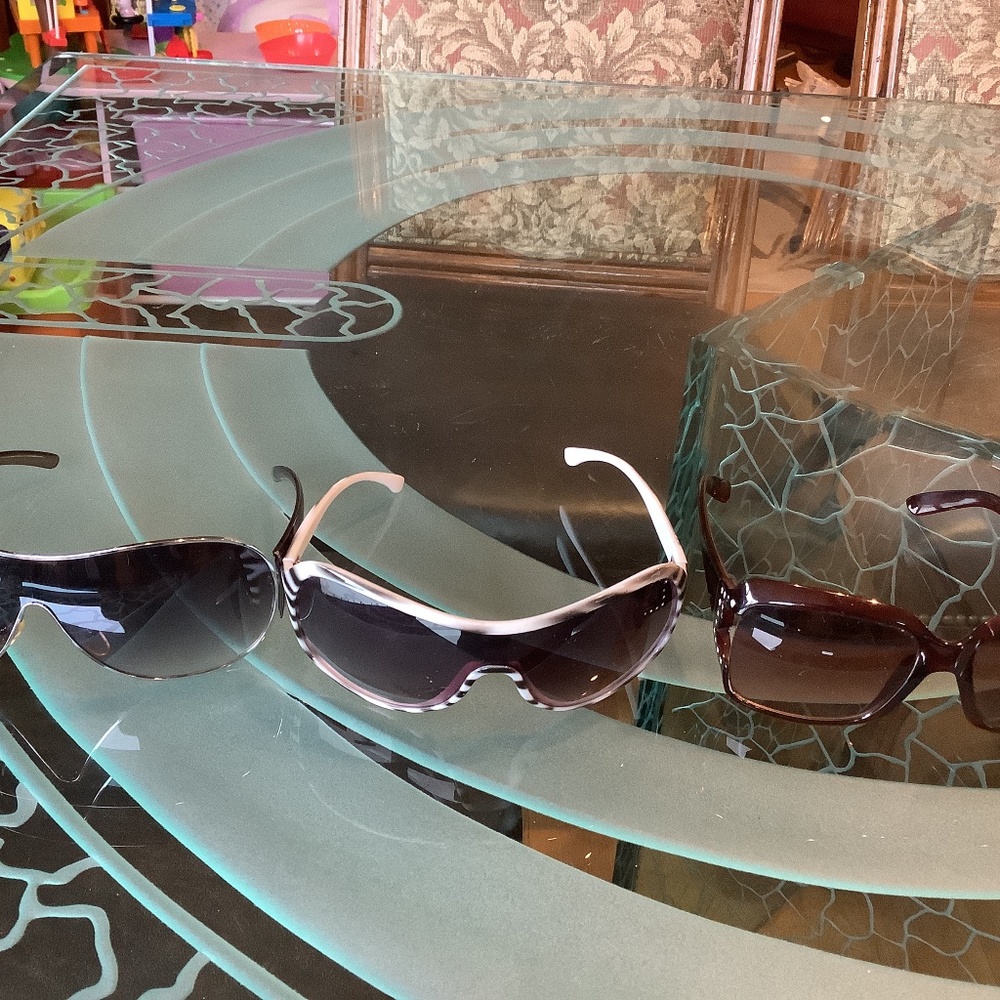 Womens no name sunglasses, used, 3 pair, all good